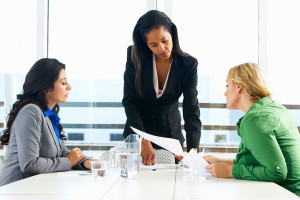 businesswoman consulting