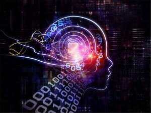 binary coming out of digital head profile