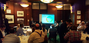 Photo of Tina Teree Baker, IGP, President of Cadence Group, leading a panel for ARMA NOVA